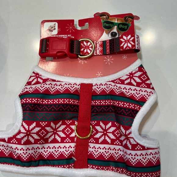 Dog Harness And Collar Matching Sets( Christmas) - Picture 1 of 4